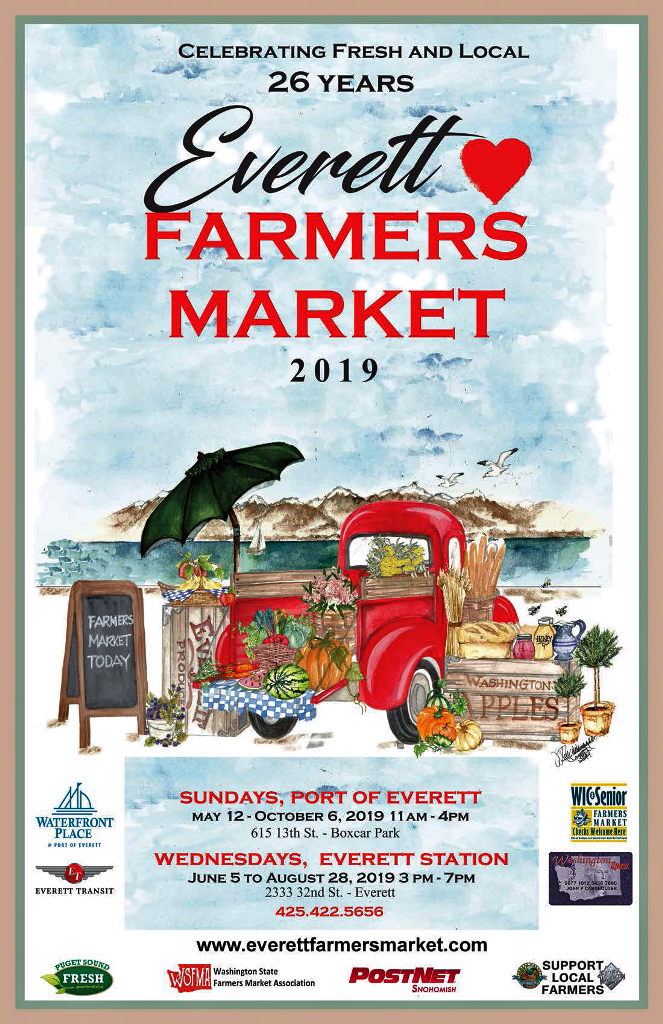 2019 Everett Farmers Market Poster is ready.